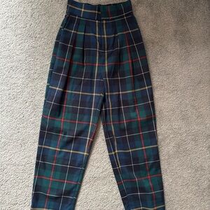 Urban Outfitters Plaid Trousers - Blue, Green, Red, Yellow